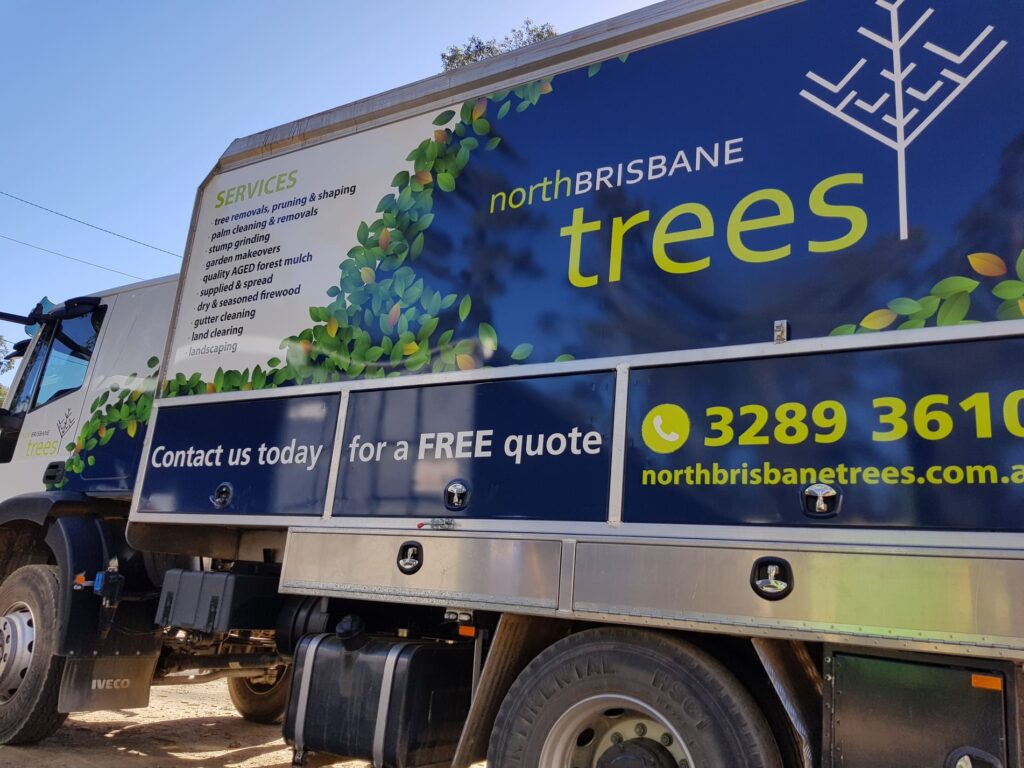 North Brisbane Trees branded truck
